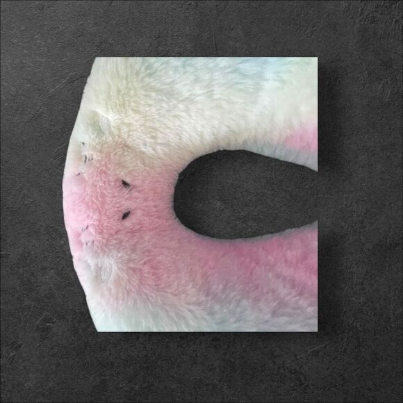 Kids Multicolor Rainbow Travel Unicorn U-shaped Head Neck Support Pillow OS - Picture 4 of 6